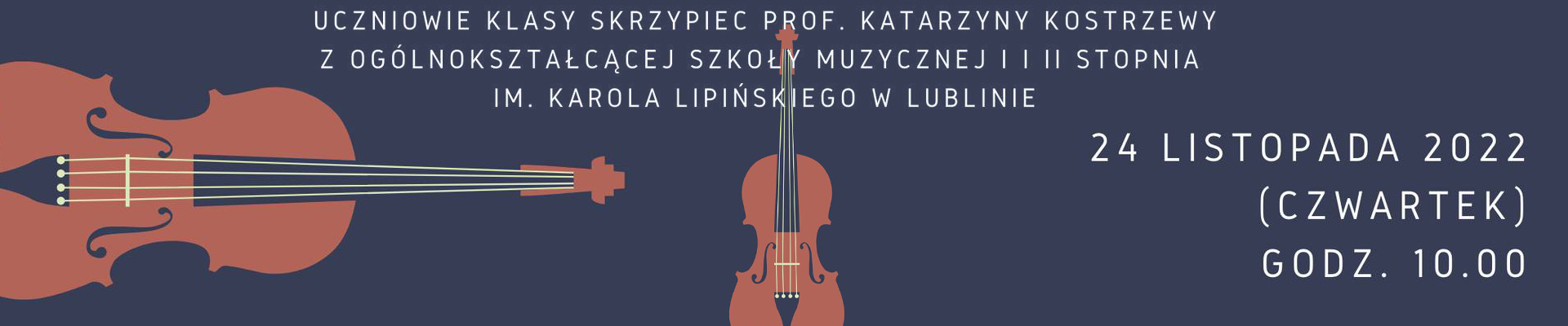 KONCERT SKRZYPCOWY dla szkół i przedszkoli