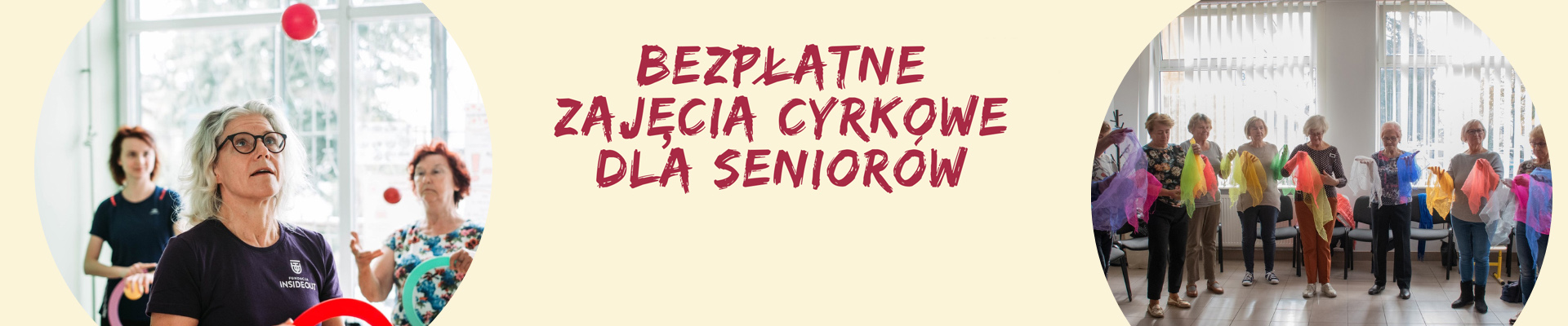 BEZPŁATNE ZAJĘCIA CYRKOWE dla SENIORÓW