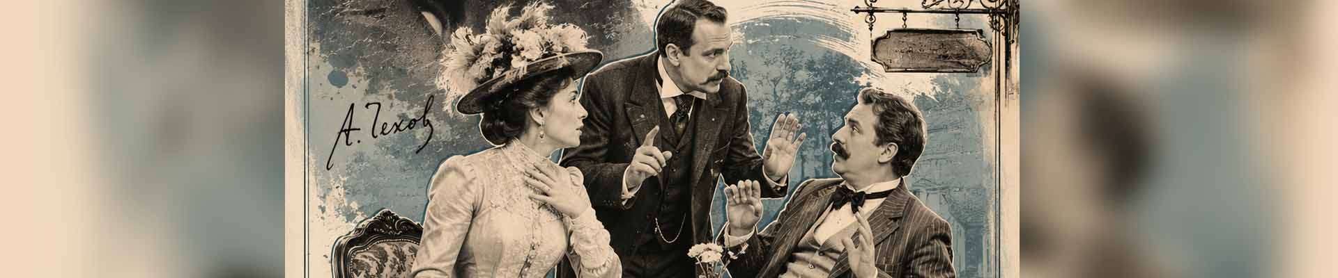 „Oświadczyny … i nie tylko” – żarty sceniczne Antoniego Czechowa w wykonaniu Amatorskiego Teatru Towarzyskiego.
