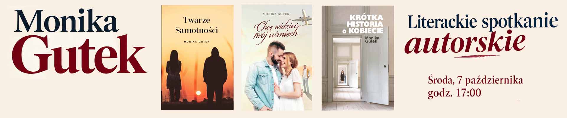 Literackie spotkanie autorskie – Monika Gutek